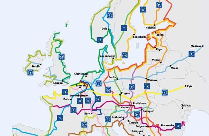 Ready made cycle routes in Europe for all cyclists